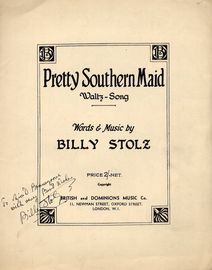 Pretty Southern Maid - Waltz Song for Piano and Voice