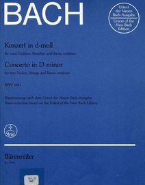 Bach - Concerto in D minor - For two violins, Strings and Basso Continuo - BMV1043 - Urtext Edition