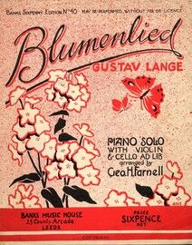 Blumenlied (Song of the Blossoms) - Banks Sixpenny Edition No. 40 - with Violin & Cello ad. lib.