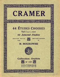44 Etudes Choisies - Vol I, No's 1-24 - Collection Orphee No. 119 - Revised Edition