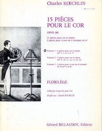 6 Pieces for Horn and Piano - Volume 1 of '15 Pieces pour le Cor'