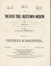 Neath the Autumn Moon - Song - In the key of E flat major for high voice