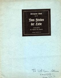 Dom Frieden der Liebe - Op. 29 - Liederzyklus fur Sopran und Klavier
