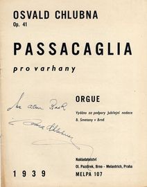 Passacaglia - Op. 41 - Orgue