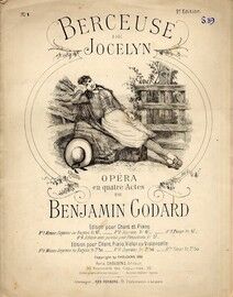 Berceuse de Jocelyn - Opera en Quatre Actes - For Mezzo Soprano / Baritone in French with Piano Accompaniment