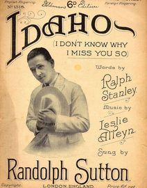 Copy of Idaho (I dont know why I miss you so) Featuring Randolph Sutton