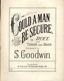Could a Man be Secure - Duet for Tenor and Bass - Paxton edition No. 721