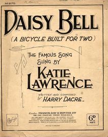 Daisy Bell  (A Bicycle Built for Two) - Song