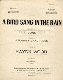 A Bird Sang In The Rain - Song - In the key of A flat major for high voice