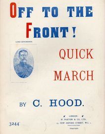 Off to the Front! - Quick March for Piano Solo - Paxton edition No. 3244