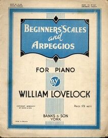 Beginners Scales and Arpeggios for piano - Banks Edition No. 225a Continental fingering