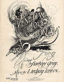 A Venetian Love Dream - Song - W. H. Broome Edition No. 898