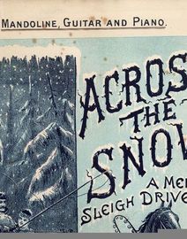 Across the Snow - A Merry Sleigh Drive - For Mandoline, Guitar and Piano