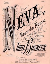 Neva - Mazurka Russe pour Piano Solo