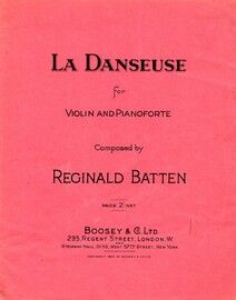 Batten - La Danseuse - For Violin and Piano