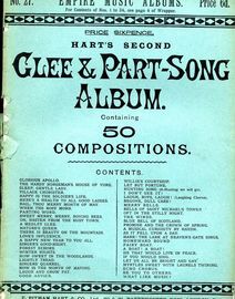 Hart's Second Glee & Part Song Album - 50 Compositions (not full versions) - Empire Music Albums Series No. 27