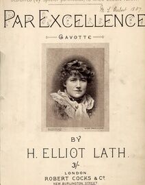 Par Excellence - Gavotte for Piano - Featuring Miss Ellen Terry