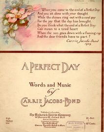 A Perfect Day - Key of C major for High voice - Compass G to F
