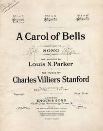 A Carol of Bells - Song in the key of F major for Low Voice