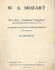 W. A. Mozart - "Parto, Parto" (Vengeance! Vengeance!) - Aria from the opera 'La Clemenza di Tito' - For soprano voice, clarinet in b flat and piano -