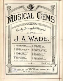 O'er The Meadows - Musical Gems Series No. 17 - Plate No. 1150