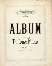Album pour Violon et Piano - Augeners Edition No. 7322b - Vol. 2 - Modern Composers