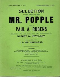 Mr Popple (of Ippleton) - Selection from the Comedy with Music - For small Orchestra