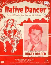 Native Dancer - Featured and Recorded by Rusty Draper on Oriole Records - For Piano and Voice with chord symbols
