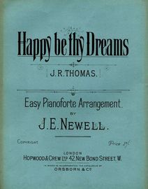 Happy be thy Dreams - Easy Pianofore arrangement