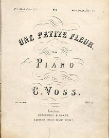 Une Petite Fleur - Pour Piano - No. 1 for Piano Solo