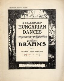 Brahms - Hungarian Dances No. 5 - For Two Pianos