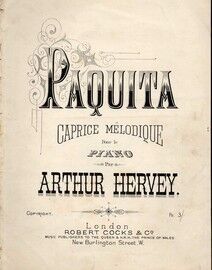 Paquita - Caprice Melodique for Piano