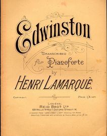 Edwinston - Transcribed for Pianoforte