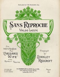 Sans Reproche - Valse Lente from Somerset Maugham's Play "Caesars Wife"