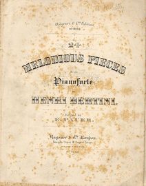 24 Melodious Pieces for the Pianoforte - Augener and Co. edition No. 8058