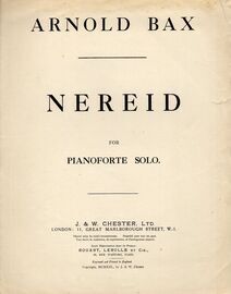 Nereid - For Pianoforte Solo