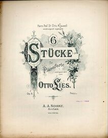6 Stuke fur Pianoforte - Op. 8
