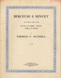 Berceuse & Minuet - Two Short Pieces for Flute (or oboe), Violin, Viola & Piano