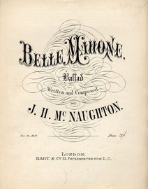 Belle Mahone - Ballad - For Piano and Voice