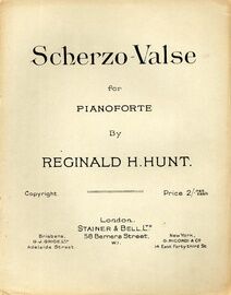 Hunt - Scherzo (Valse) - For Piano