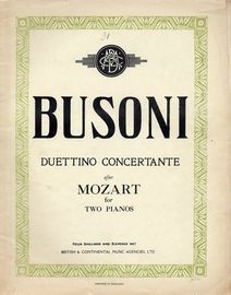 Duettino Concertante - For Two Pianos, Four Hands