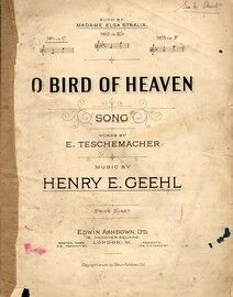 O Bird of Heaven - Song in the key of C major for lower voice