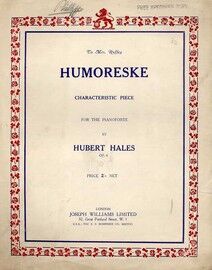 Hales - Humoreske for the Piano - Op. 6