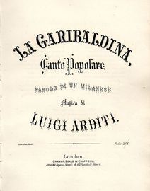 La Garibaldina - Canto Popolare - Parole di un Milanese - For Voice and Piano