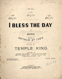 I Bless The Day - song in the key of D major for High Voice