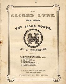 Before Jehovah's awful throne -No. 1 from  The Sacred Lyre series of 12 melodies arranged for The Piano Forte