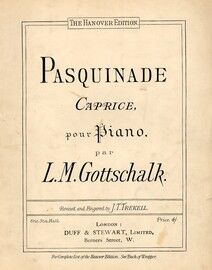 Pasquinade Caprice - For Piano - The Hanover Edition