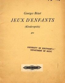 Bizet - Jeux D'Enfants (Kinderspiele) - Piano Duet - Op.22