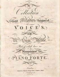 A Collection of Selected melodies harmonized for Voices - Unknown Series No. 6
