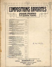 Beruhmtes Menuett - For Piano 4 Hands - Bosworth and Co Edition No. 766